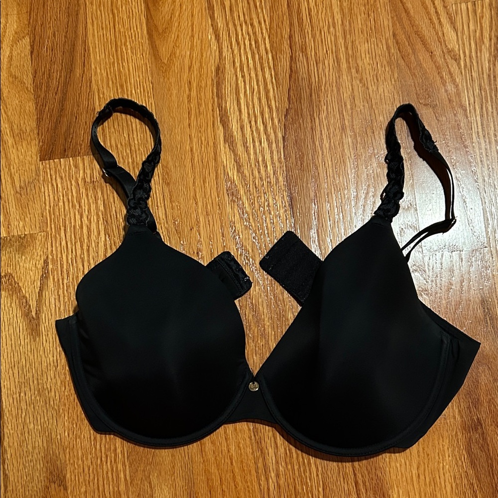 Natori Pure BlissBlack Bra with Braided Straps - Women’s Intimates